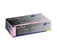 Meditrade Nitril® Black Nitrile Gloves in Black 100 pz Guanti