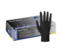 Meditrade Nitril® Black Nitrile Gloves in Black 100 pz Guanti