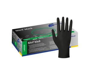 Meditrade Nitril® Black Nitrile Gloves in Black 100 pz Guanti