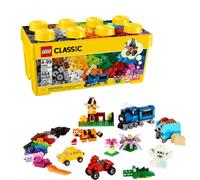 Medium Creative Brick Box BOYS FIRST 10696 Divertente e coinvolgente: offre ore di gioco di finzione per i bambini con un kit di costruzione di medie dimensioni.Varietà di costruzioni: include 35 dive