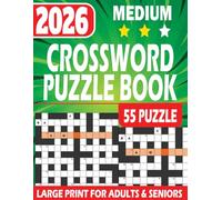 Medium Crossword Puzzle Book for Adults and Seniors: Fuel Your Mind with Fun Challenges for Focus and Relaxation (The Perfect Gift for Puzzle Lover) (Gifts for Men & Women)