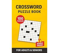 Medium Crossword Puzzle Book for Adults & Seniors: 100 Big Font, Easy-to-Read Puzzles for Fun Brain Workouts (With Full Solutions)