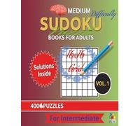 Medium Difficulty Sudoku Puzzle books for Adults: 16x16 grid 8.5x11 inches large print 400 Brainteasers with solutions Next level