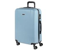 Medium Hard Travel Suitcase, Trolley with 4 Wheels, ABS Material Hard Medium Suitcase on Offer Durable and Lightweight bright blue, Hand Luggage