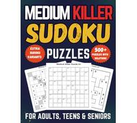 Medium Killer Sudoku Puzzle Book for Adults, Teens & Seniors: 500+ Intermediate Logic Puzzles with Clear Cages, Extra Even-Odd, Diagonal & Hyper Variants, and Full Solutions