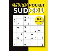 Medium Pocket Sudoku: 200 Medium Difficulty 4.5” x 6” Puzzles with Solutions | Compact Travel-Friendly Brain Workout for All Ages