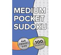 Medium Pocket Sudoku: 4" x 6" Travel Size Book - 100 Medium Sudoku Puzzles - Ideal for Road Trips, Vacations, and Waiting Rooms - Easily Fits into Pockets, Purses, and Backpacks