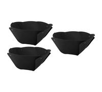 Medium Rotonde Fodera Premium in Feltro Nero in Feltro semicircolare pentola di Cesto in pentola per Decorazione di Giardinaggio Esterno Interno 3pcs (14 Pollici)