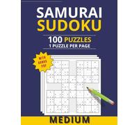 Medium Samurai Sudoku for Teens, Adults & Seniors: Puzzle Book with 100 Sudoku Grids (Samurai Sudoku Series)