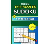 Medium Sudoku, 150 Puzzles with Answers-5x8 inches: Fun Travel Size Puzzle Book for all Ages