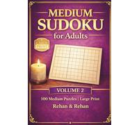 Medium Sudoku for Adults: 100 Medium Puzzles | Large Print | Volume 2