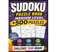 medium sudoku fun summer: Brain Games / +500 Medium Level Puzzles with Solutions