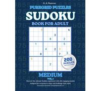 Medium Sudoku Puzzle Book for Adults: 200 Challenging 9×9 Puzzles with Solutions - Vol. 1