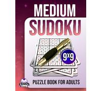 Medium Sudoku Puzzle Book for Adults: 200 Daily brain training Games with Big Print for Seniors, Balanced difficulty Levels (Book 2): Stress-free puzzles, 9x9 Grid Size