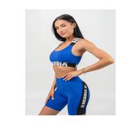 Medium-Support Criss Cross Sports Bra Iconic Woman Blue