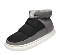 Medium Top Couple Cloth Bread Shoes Parent Child Model Outer Wear Winter Padded Cotton Shoes Four Colours Warm Patchwork Colorful Scarpe da uomo, grigio., 39 EU