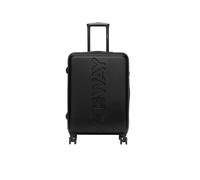Kway valigia trolley media da stiva 4 ruote, 65 cm, black pure K11417W.L16