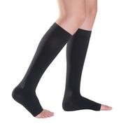 MEDIVEN PLUS 201/202 GAMBALETTO COMPRESSIVO CL2 PUNTA APERTA NERO