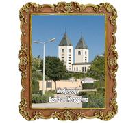 Medjugorje Bosnia Erzegovina magnete da frigorifero souvenir da viaggio decorazione per frigorifero artigianale collezione 3D