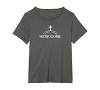 medjugorje Maglietta, Donna Plus-Size, Asfalto, 1X