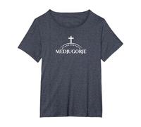 medjugorje Maglietta, Donna Plus-Size, Pervinca, 1X