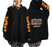 MEDM Anime Jual Kaos Karasuno Haikyuu Cosplay Zip Up Hoodie Women Men Harajuku Selda Karasuno High School Manga Zip Coate-Style4||XL
