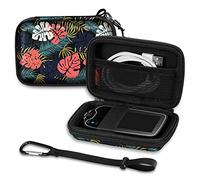 MEDMAX Rigida Custodia per Freestyle Libre 3 / Libre 2 / Libre Reader, Protettiva Antiurto Cover per Diabetici con Clip e Maniglia, Leaves