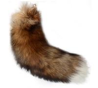 Mednkoku Tail volpe 15,75 pollici Coda animale Shaggy Furx Furx Furx Raccorda Torna di Tail Fox Tailchain Tail Decorativo per lo zaino in borse Cosplay, Style3