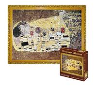 MEDOYOH Puzzle 1000 Pezzi per Adulti, 《Il bacio》 di Gustav Klimt, Museum Collection Puzzle 70x50CM Antistress Staycation Tempo di Morte per Adulti Bambini 14+