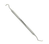 Medpso Kit per Prima Visita Odontoiatrica Set di 3 Strumenti - Specchietto Bocca, Specillo Doppio e Pinzetta London College in Acciaio Inossidabile AISI 304 (Argento, Sonda scalare)