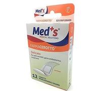 meds Cerotto Strip Delicato Tessuto Non Tessuto Grande 12 Pezzi