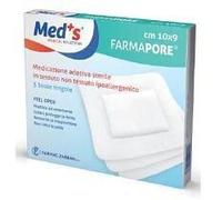 Med's Medicazione autoadesiva sterile con cerotto 10 x 23 cm 3 pezzi