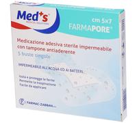 Meds Fermapore Medicazione Adesiva Sterile Impermeabile 5x7cm 5