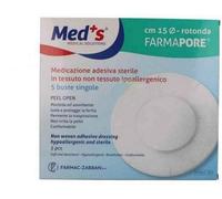 Med's Medicazione autoadesiva sterile rotonda 15 cm 5 pezzi