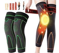 MEDSEF Ginocchiera autoriscaldante per digitopressione in tormalina, Ginocchiere Modellanti per digitopressione in Artemisia, migliora la circolazione sanguigna (Green,Small)