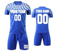 MEDUOLA Maglie da Calcio Personalizzate per Adulti e Bambini, Maglie e Pantaloni, Maglie da Allenamento per Il Calcio Maschile, Set di Maglie Sportive per Le aziende (Blu 231)