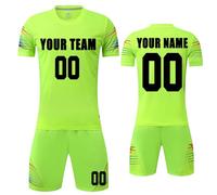 MEDUOLA Maglie da Calcio Personalizzate per Adulti e Bambini, Maglie e Pantaloni, Maglie da Allenamento per Il Calcio Maschile, Set di Maglie Sportive per Le aziende (Verde 215)