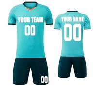 MEDUOLA Maglie da Calcio Personalizzate per Adulti e Bambini, Maglie e Pantaloni, Maglie da Allenamento per Il Calcio Maschile, Set di Maglie Sportive per Le aziende (Blu 235)