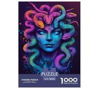 Medusa Adulto Creature fantastiche 1000 Pezzi Jigsaw Puzzle Per Gioco Familiare Decorazione Interna Unica Gioco Education Regalo Per Amore E Amico Stress Relief 38x26cm/1000pcs