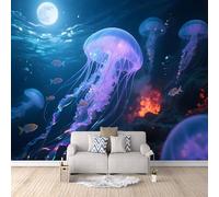 Medusa Carta Da Parati Fotografica non tessuto Medusa Sogno Oceanico Murale alla Soggiorno Camera Decorazione da Muro XXL Poster Gigante Design Carta per pareti 500×280cm