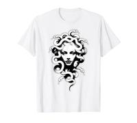 Medusa Dea Greca Serpente Serpente Maglietta con Stampa Grafica Economica
