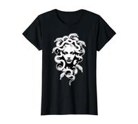 Medusa Dea Greca Serpente Serpente Maglietta con Stampa Grafica Economica