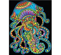 Medusa. Disegno in velluto da colorare Grande 47*35 Colorvelvet. Con set di pennarelli Carioca. 8024238811018