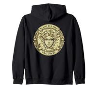 Medusa Fare Uomini Difficile Femminismo Edgy Vintage Mitologia Donna Felpa con Cappuccio