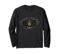 Medusa Gotico Mitologia Greca Dark Fantasy Testa di Serpente Maglia a Manica