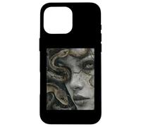 Medusa Greek Mythology Occult Scary Dark Grunge Art Custodia per iPhone 16 Pro Max