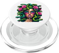 Medusa Hippie Psychedelic Snakes Greek Mythology PopSockets PopGrip per MagSafe