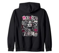 Medusa Mito Greco Regina Serpente Gorgone Oscura Felpa con Cappuccio