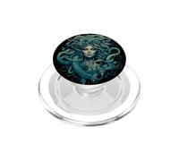 Medusa Mitologia Greca Antico Scuro Retro Design Halloween PopSockets PopGrip per MagSafe