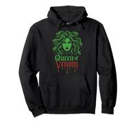 Medusa Mitologia Greca Serpente Capelli Trasformare in Pietra Regina Venom Felpa con Cappuccio